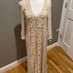 Free people Embroidered Fable Midi Dress